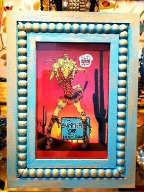 Vintage Betsey Johnson Love Dress All You Need Is Love Framed Pop Art Print Y2K